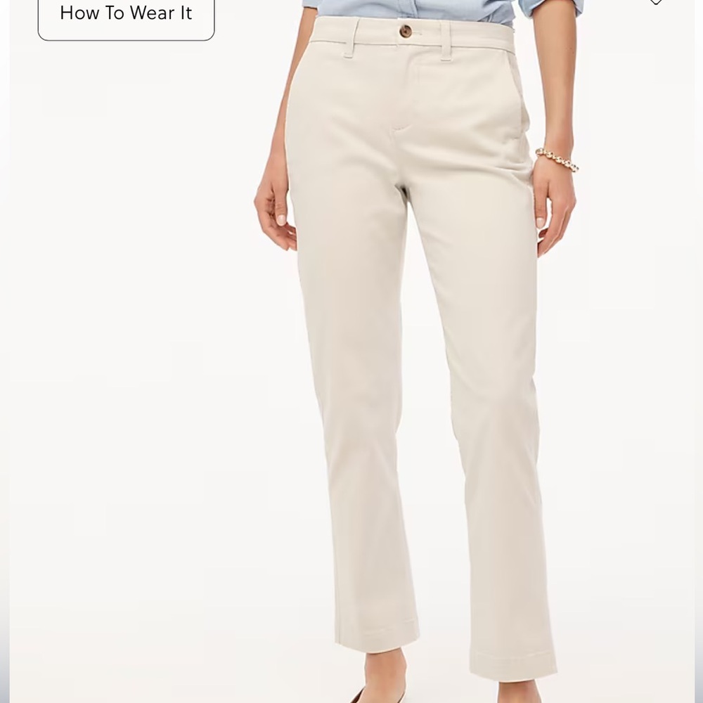 High-rise girlfriend chino pant